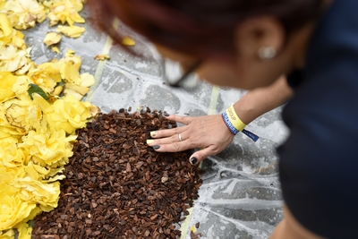 Tapis de fleurs - pose